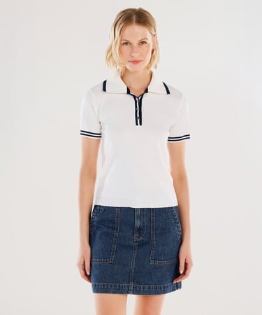  YARGICI Denizci Yaka Kısa Kollu Triko