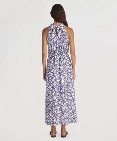  YARGICI Dik Yaka Kolsuz Uzun Boy Elbise