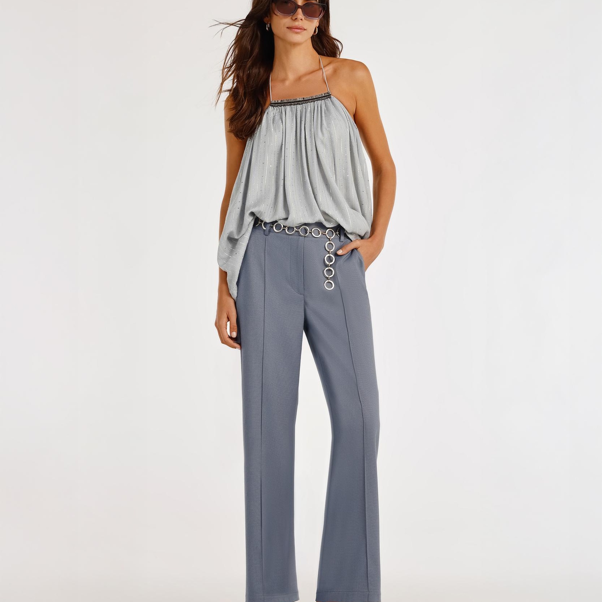 YARGICI Kemer Detaylı Pantolon