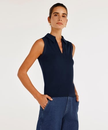  YARGICI Polo Yaka Kolsuz Triko