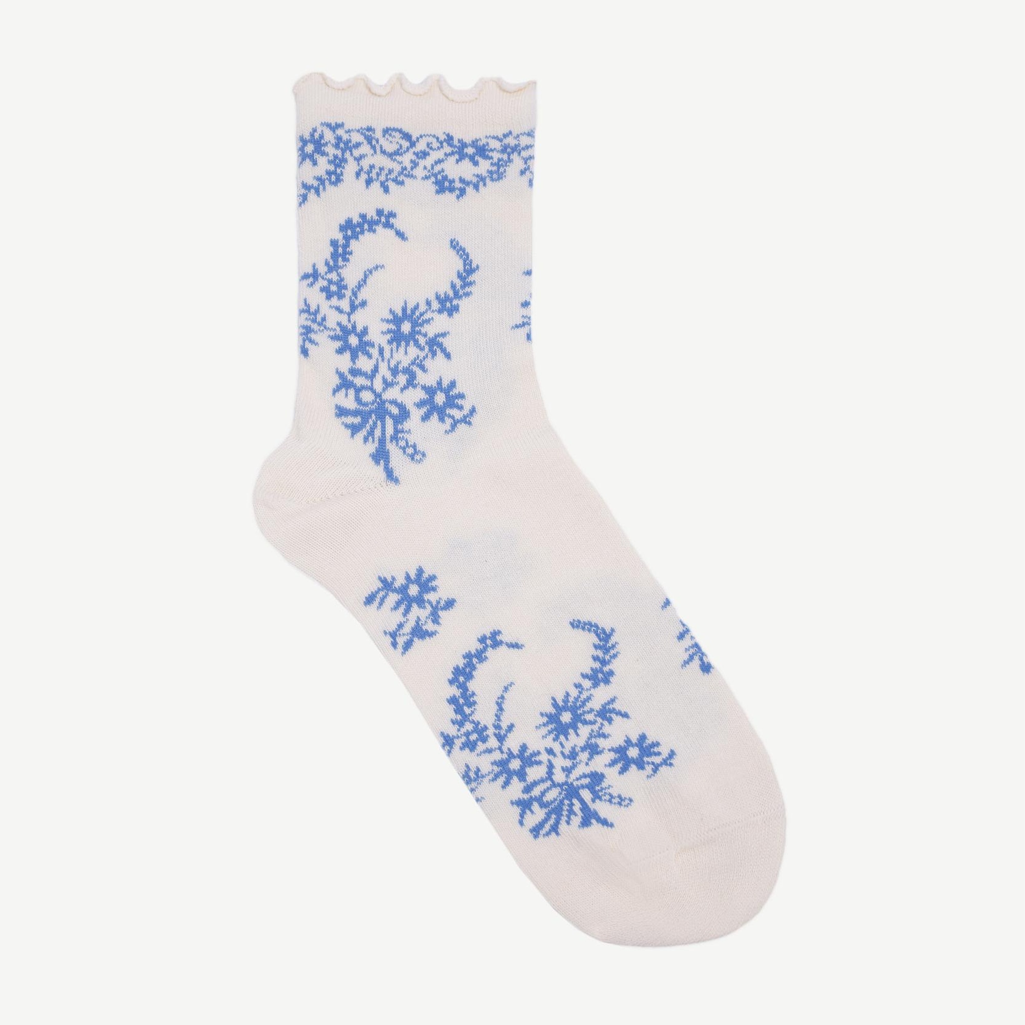 YARGICI Çiçek Desenli Çorap