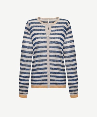  YARGICI Bisiklet Yaka Kontrast Detaylı Hırka