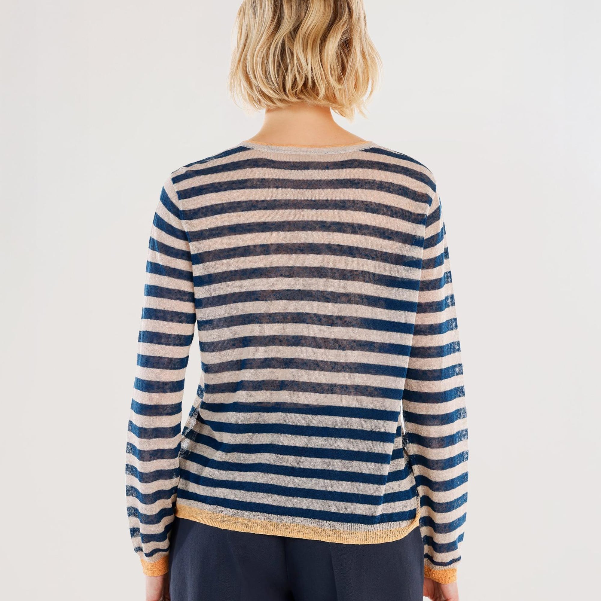 YARGICI Bisiklet Yaka Kontrast Detaylı Hırka