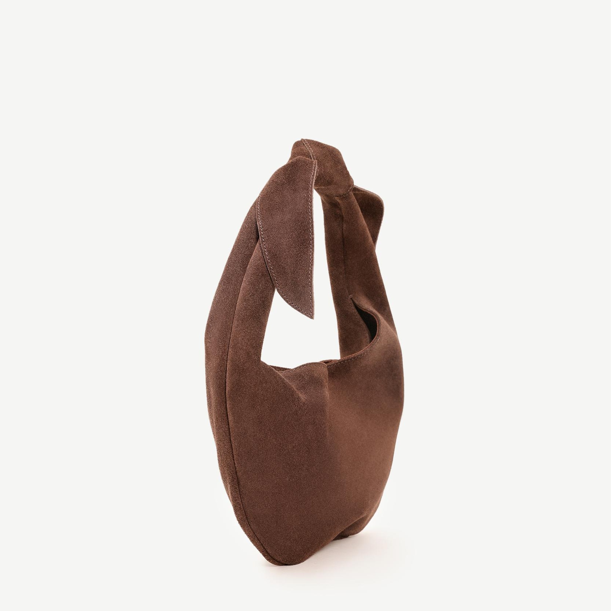 YARGICI Fiyonk Detaylı Süet El Çantası