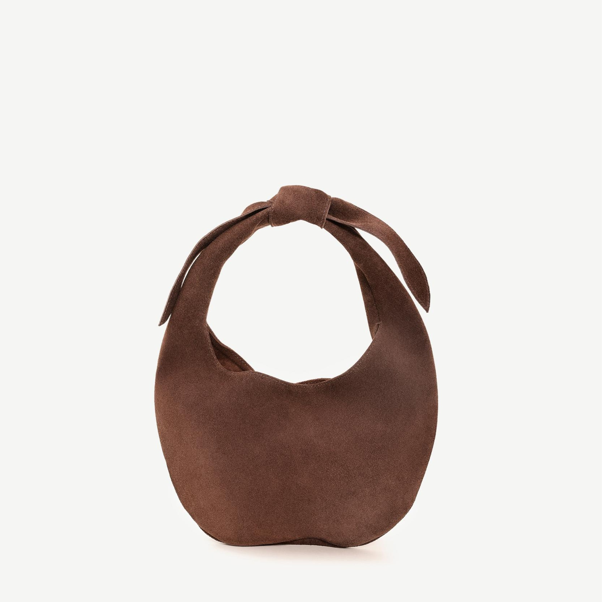 YARGICI Fiyonk Detaylı Süet El Çantası