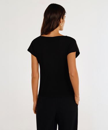  YARGICI Kruvaze Detaylı Kısa Kollu T-shirt