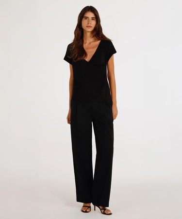  YARGICI Kruvaze Detaylı Kısa Kollu T-shirt