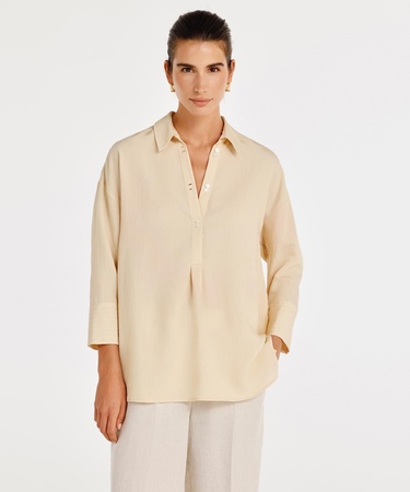  YARGICI Rahat Kalıplı Çan Kollu Gömlek