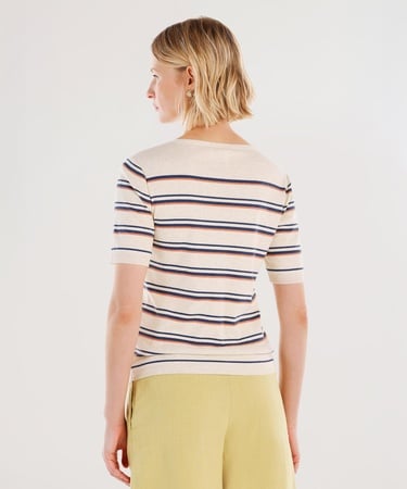  YARGICI Bisiklet Yaka Yarım Kollu Triko Hırka