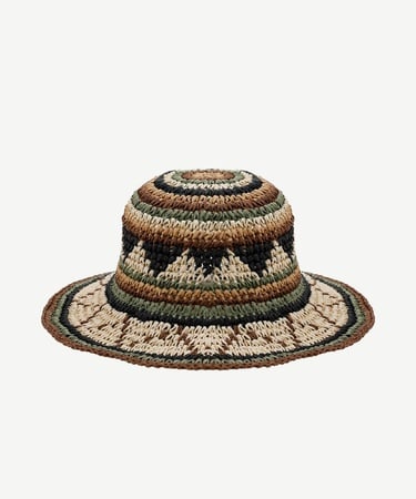  YARGICI Etnik Desenli Kaplin Şapka