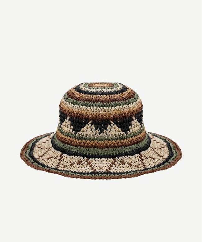  YARGICI Etnik Desenli Kaplin Şapka