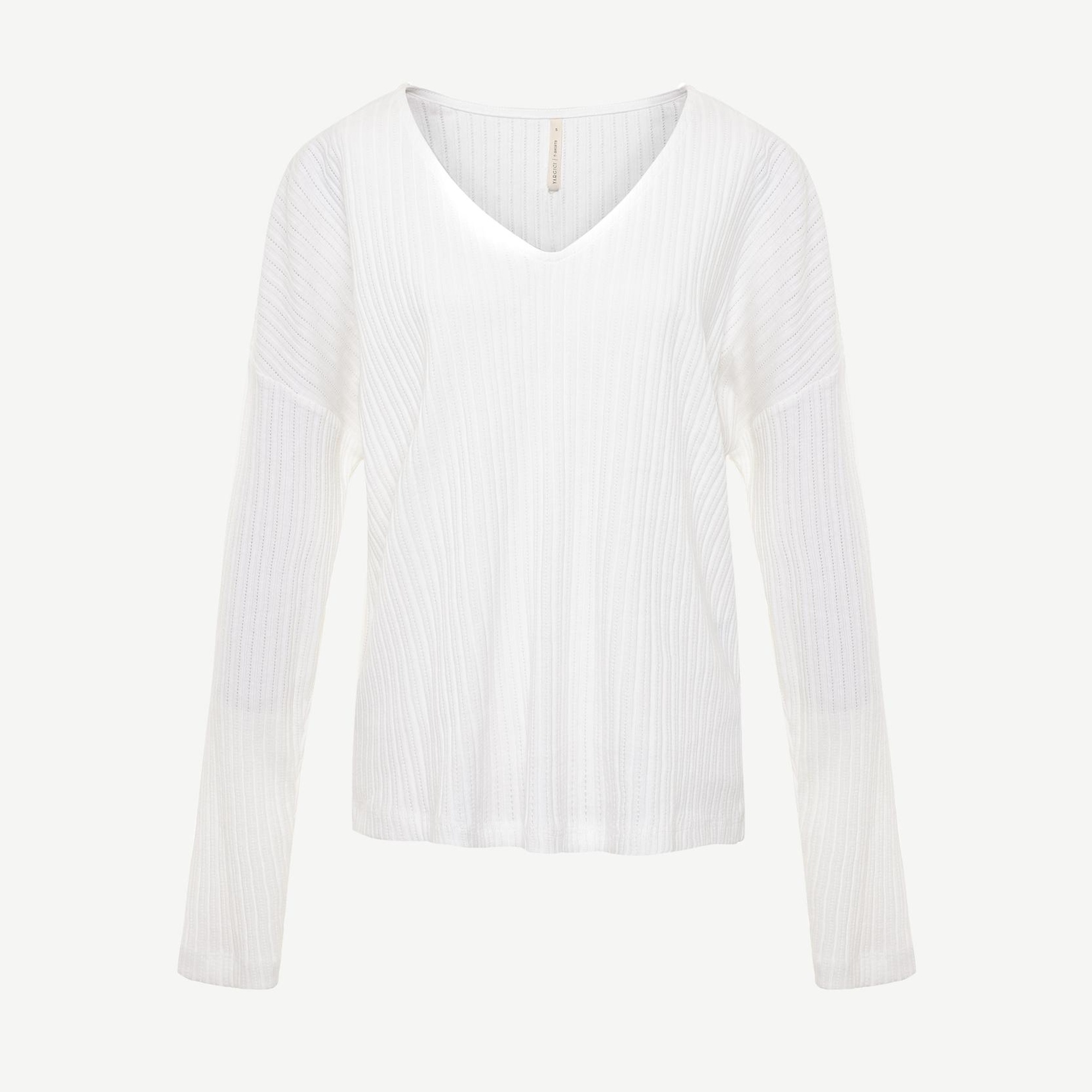 YARGICI V- Yakalı Uzun Kollu T-shirt