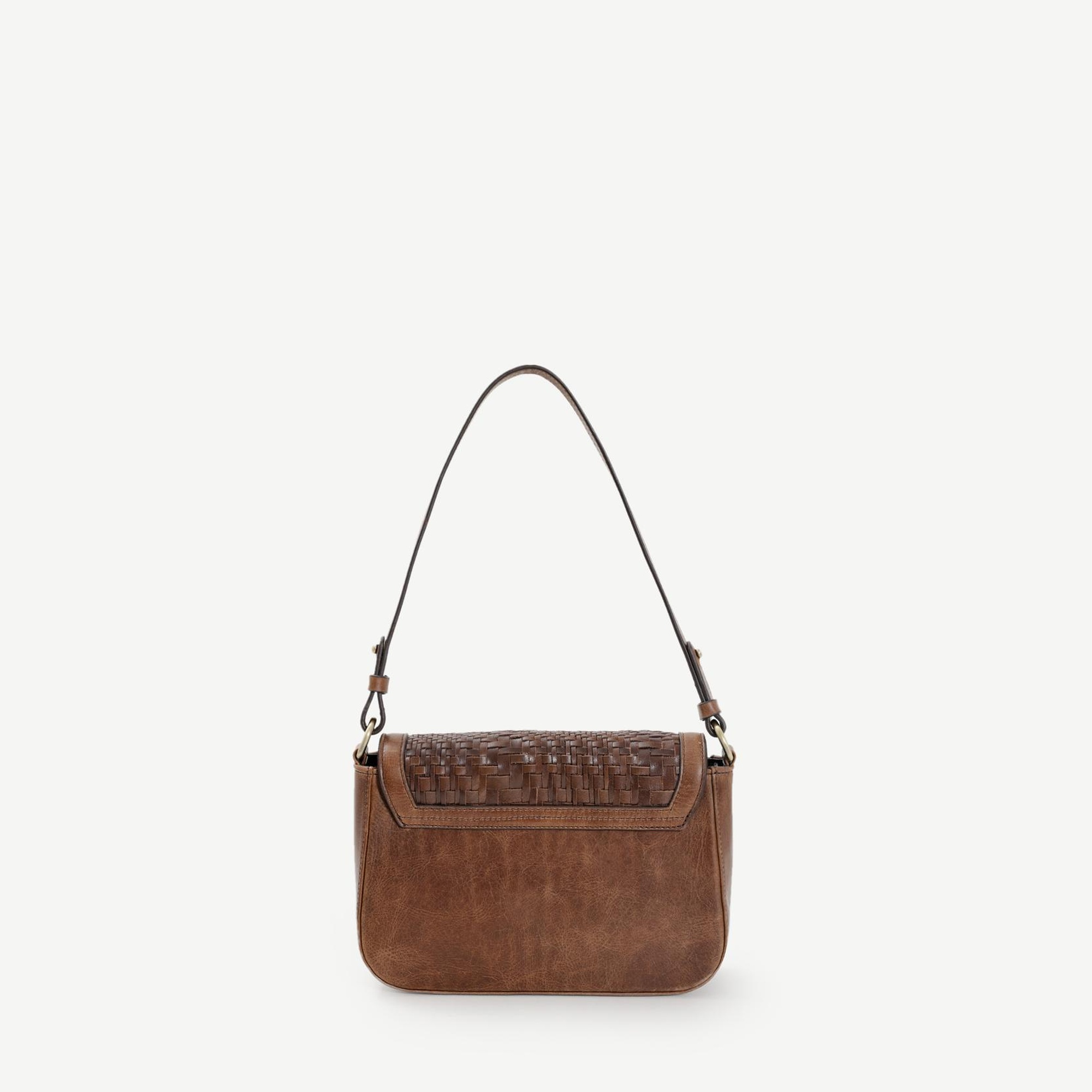 YARGICI Deri Örgü Detaylı Çapraz Çanta