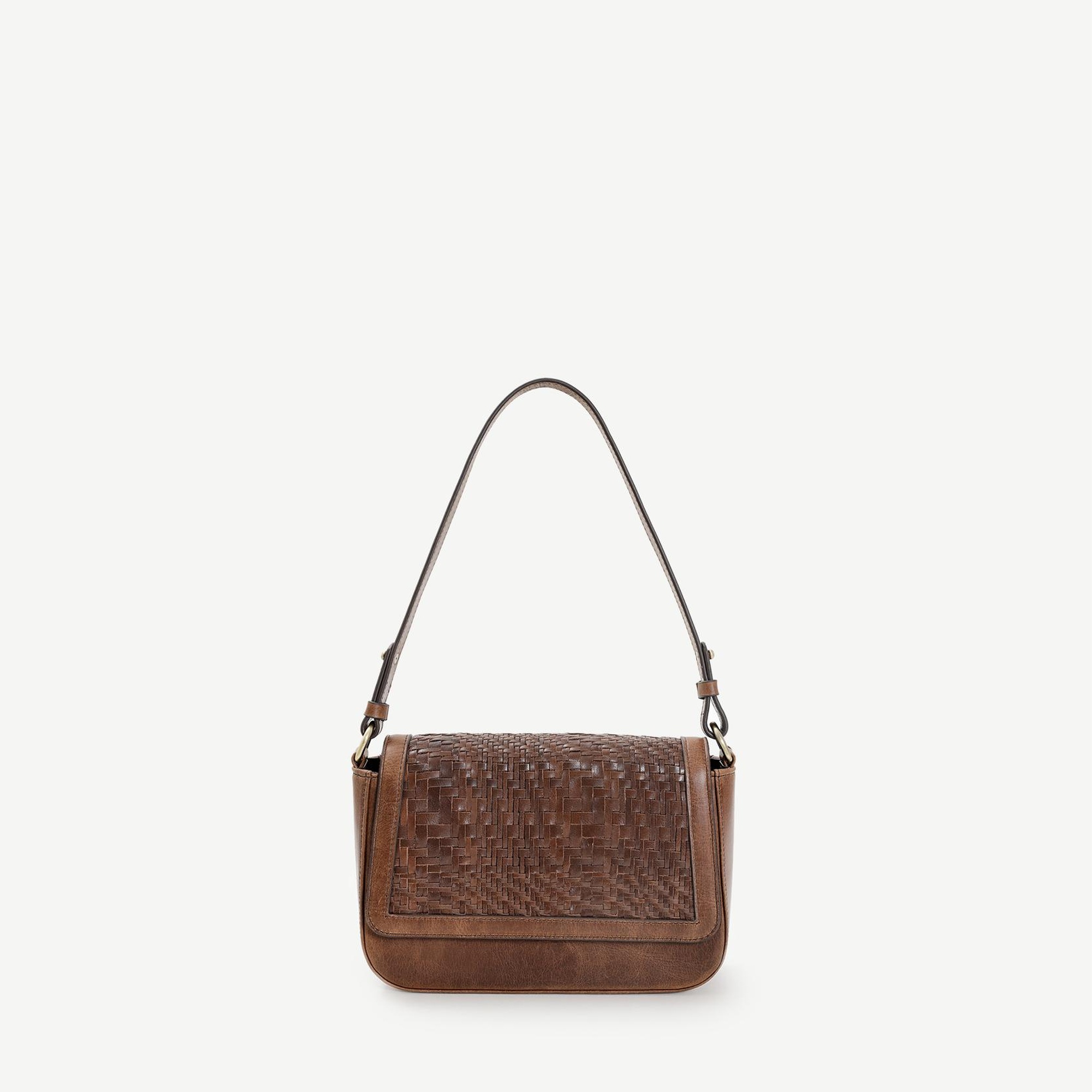 YARGICI Deri Örgü Detaylı Çapraz Çanta