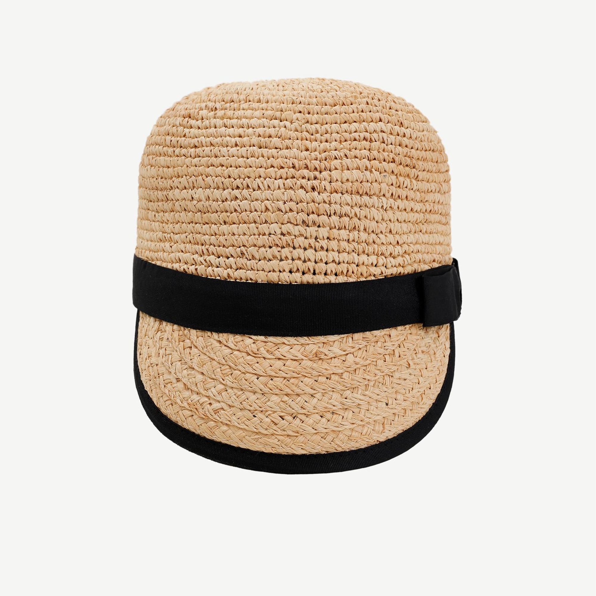 YARGICI Örgü Detaylı Rafya Şapka