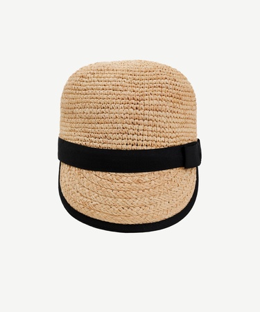  YARGICI Örgü Detaylı Rafya Şapka