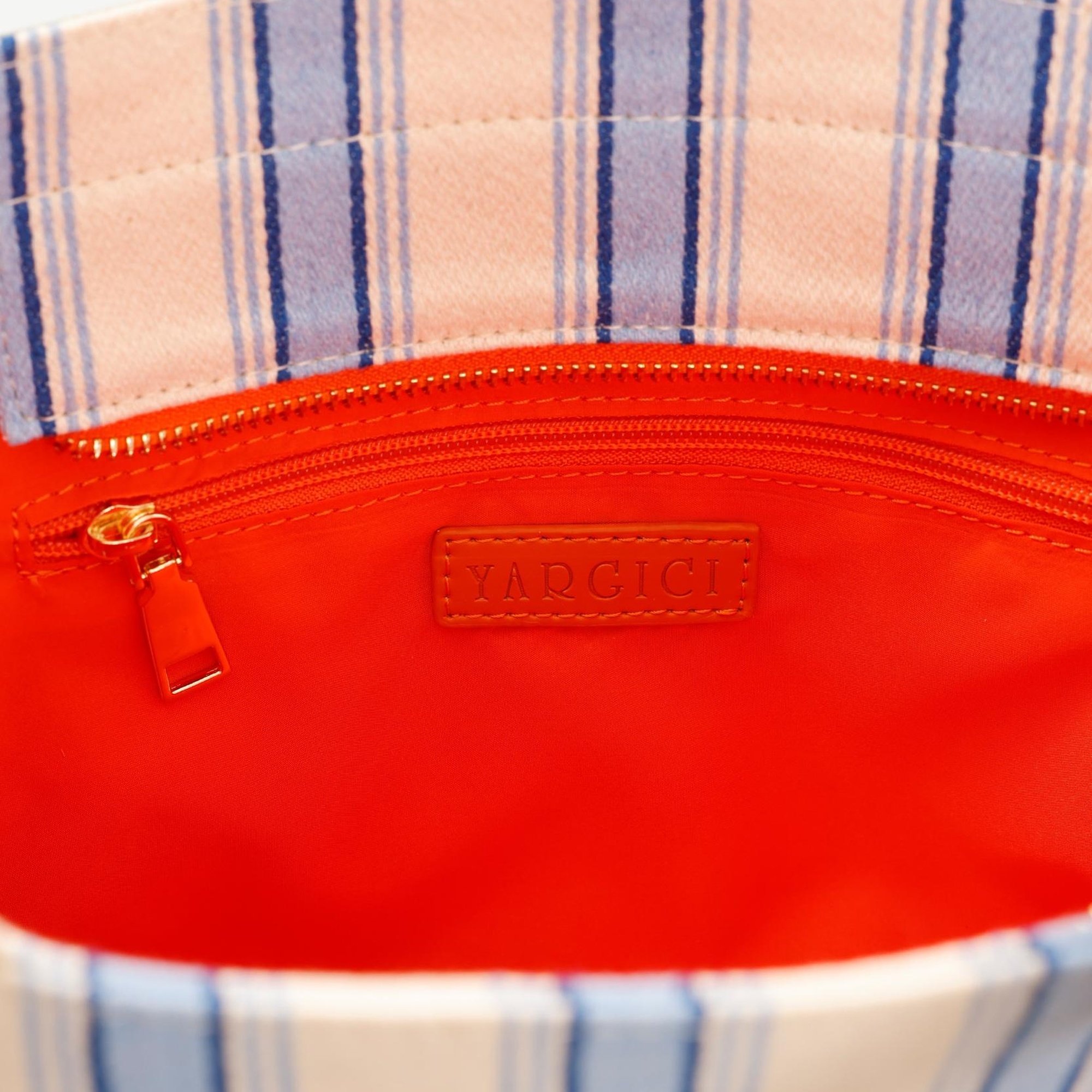 YARGICI Çizgili Canvas Omuz Çantası