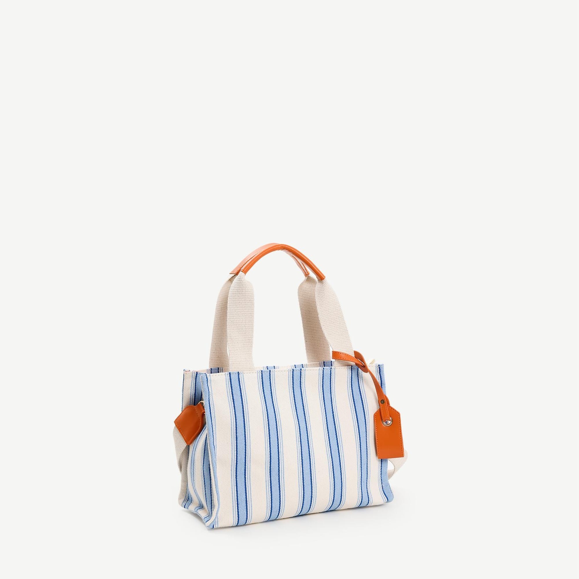 YARGICI Çizgili Canvas Omuz Çantası