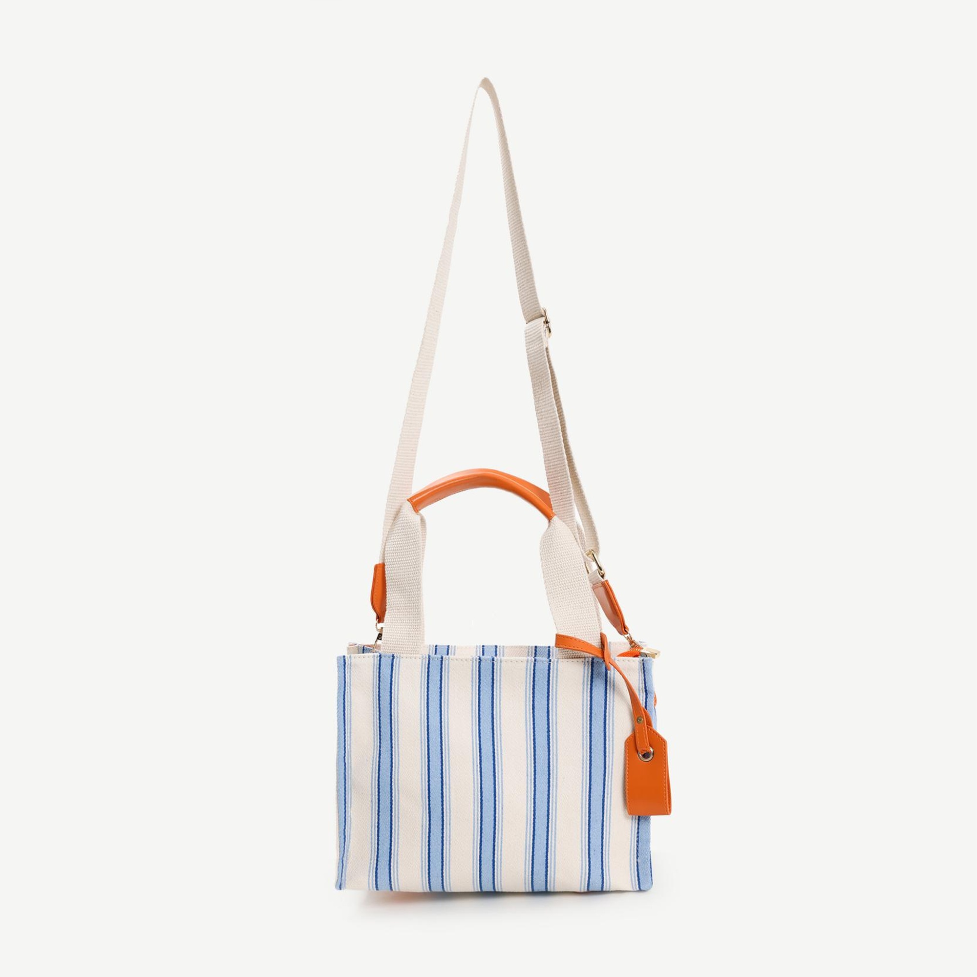 YARGICI Çizgili Canvas Omuz Çantası