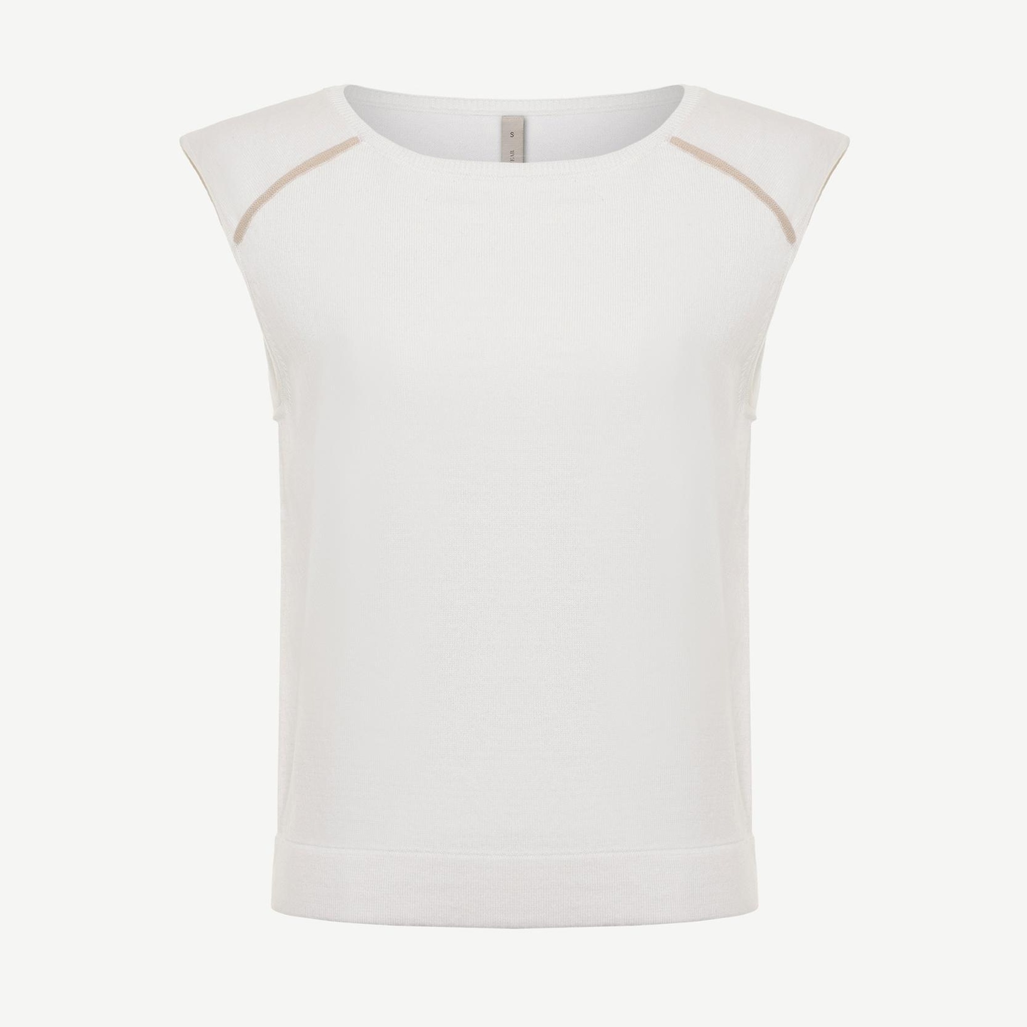 YARGICI Bisiklet Yakalı Kolsuz Triko