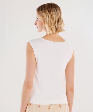  YARGICI Bisiklet Yakalı Kolsuz Triko