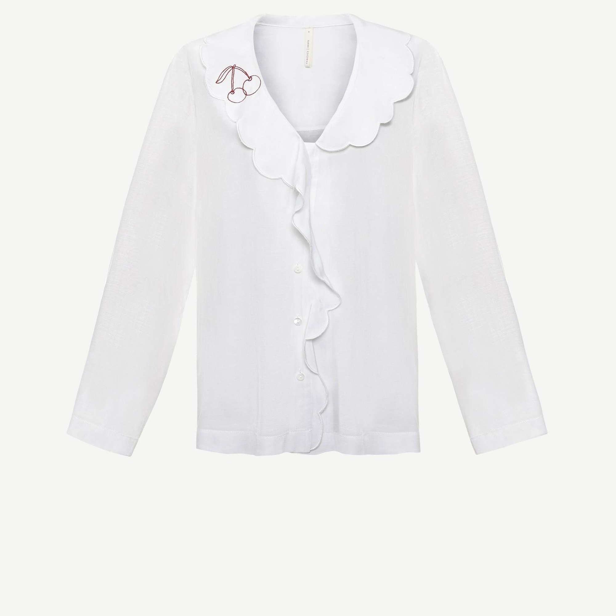 YARGICI Yakası Nakışlı Gömlek