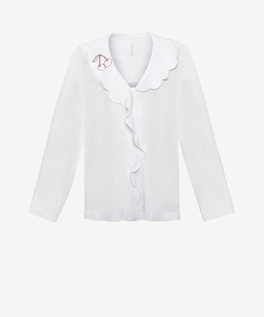  YARGICI Yakası Nakışlı Gömlek