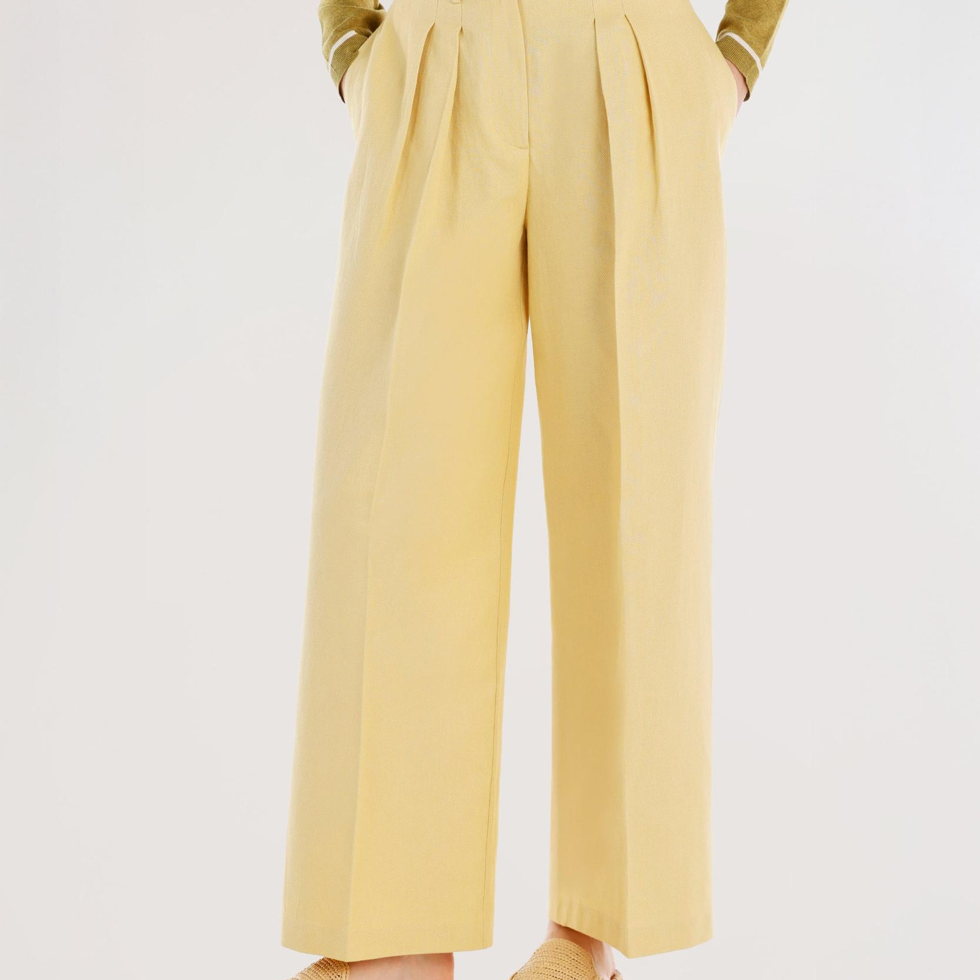 YARGICI Rahat Kalıp Önü Kancalı Pantolon