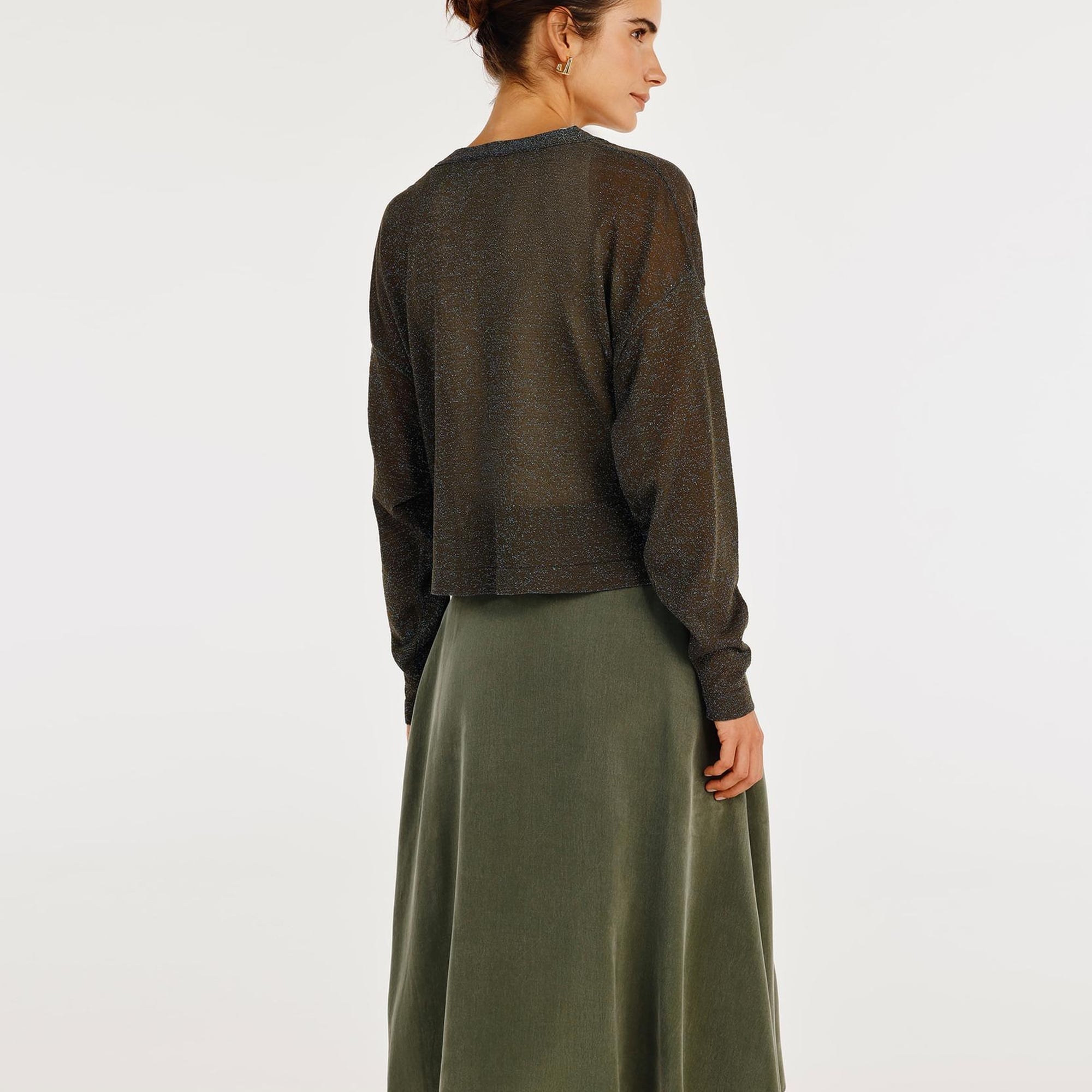 Derin V Yaka Rahat Kalıp Hırka