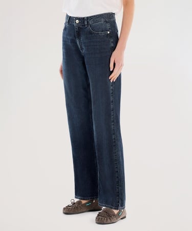  YARGICI Arka Cep Detaylı Geniş Fit Denim Pantolon