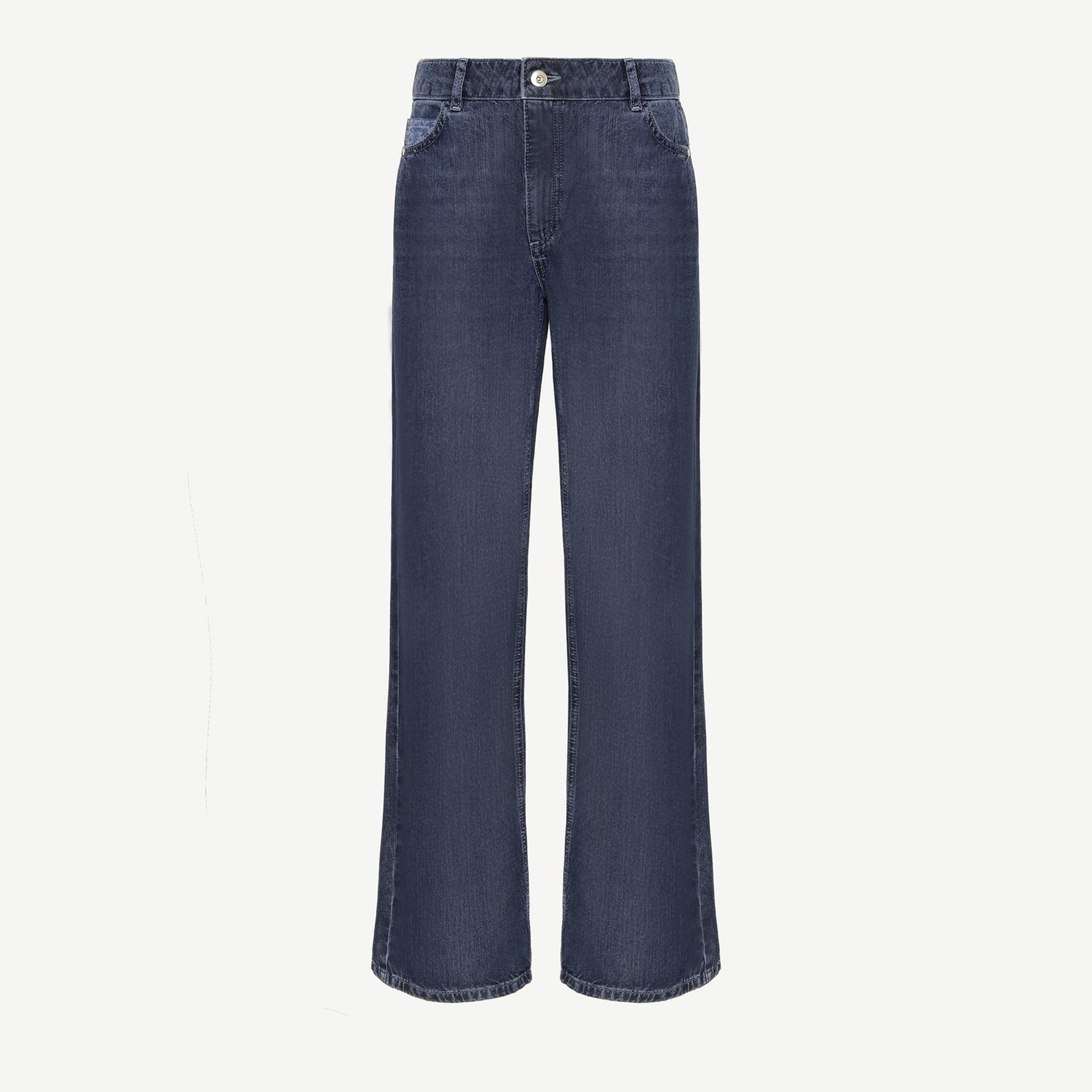 YARGICI Arka Cep Detaylı Geniş Fit Denim Pantolon