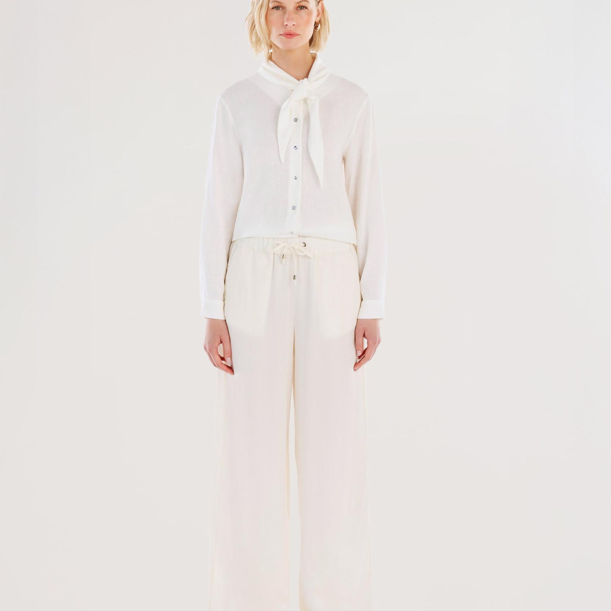 YARGICI Beli Lastikli Geniş Kesim Pantolon