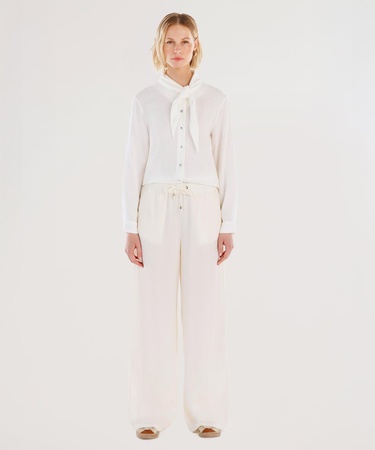  YARGICI Beli Lastikli Geniş Kesim Pantolon