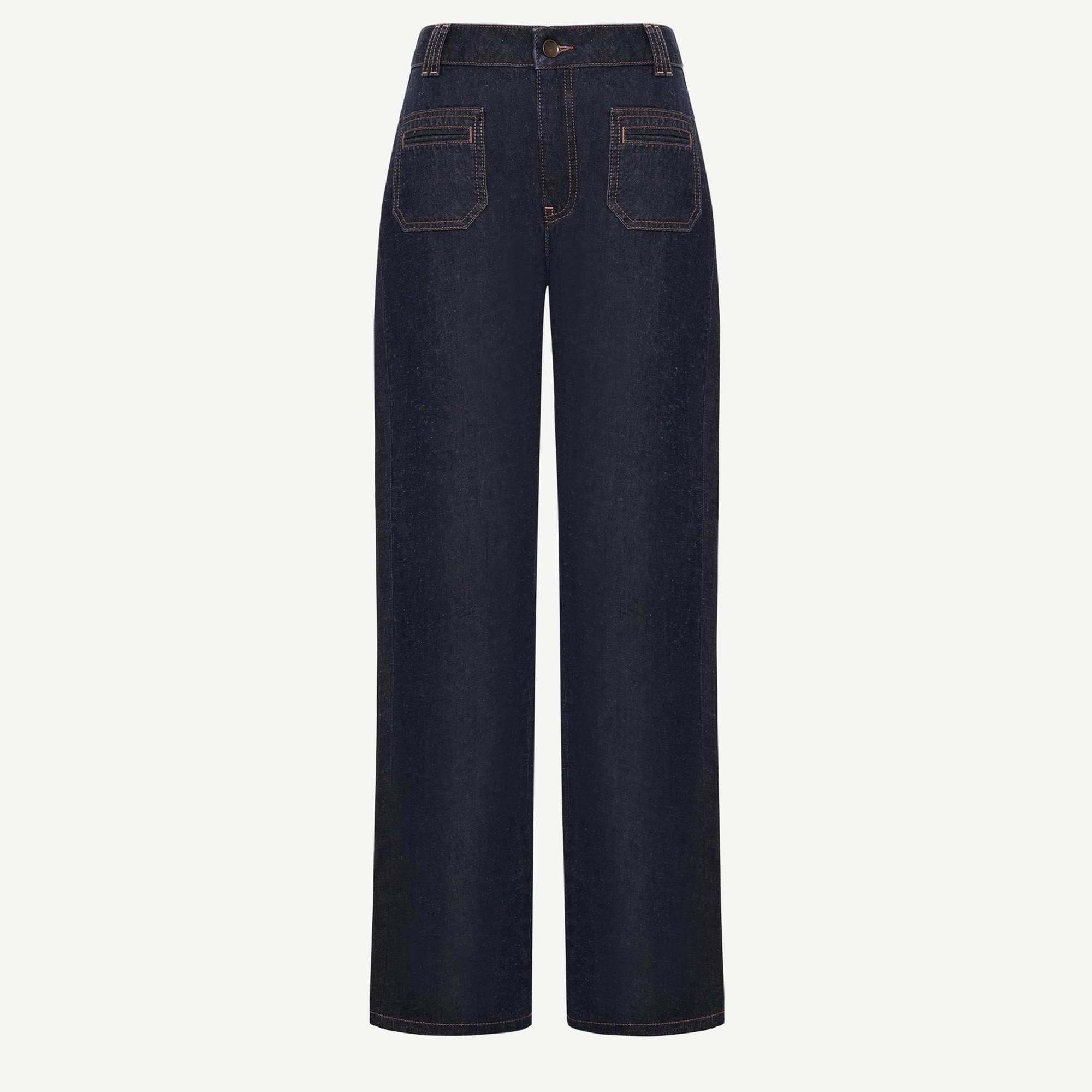 YARGICI Cep Detaylı Normal Bel Rahat Fit Denim Pantolon