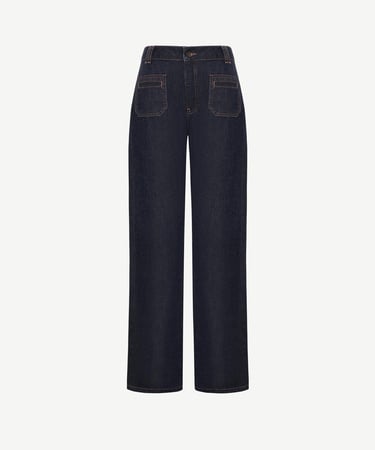  YARGICI Cep Detaylı Normal Bel Rahat Fit Denim Pantolon