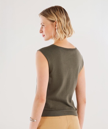  YARGICI Bisiklet Yakalı Kolsuz Triko