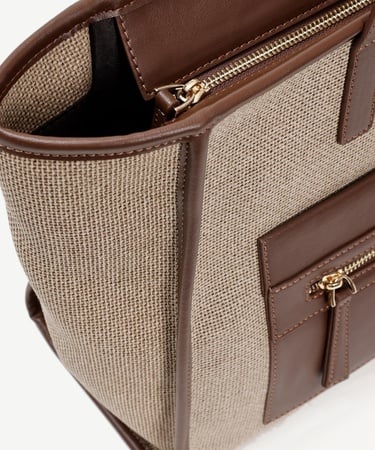  YARGICI Cep Detaylı Canvas Omuz Çantası