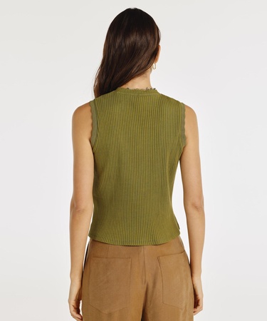  YARGICI Bisiklet Yaka Kolsuz T-shirt