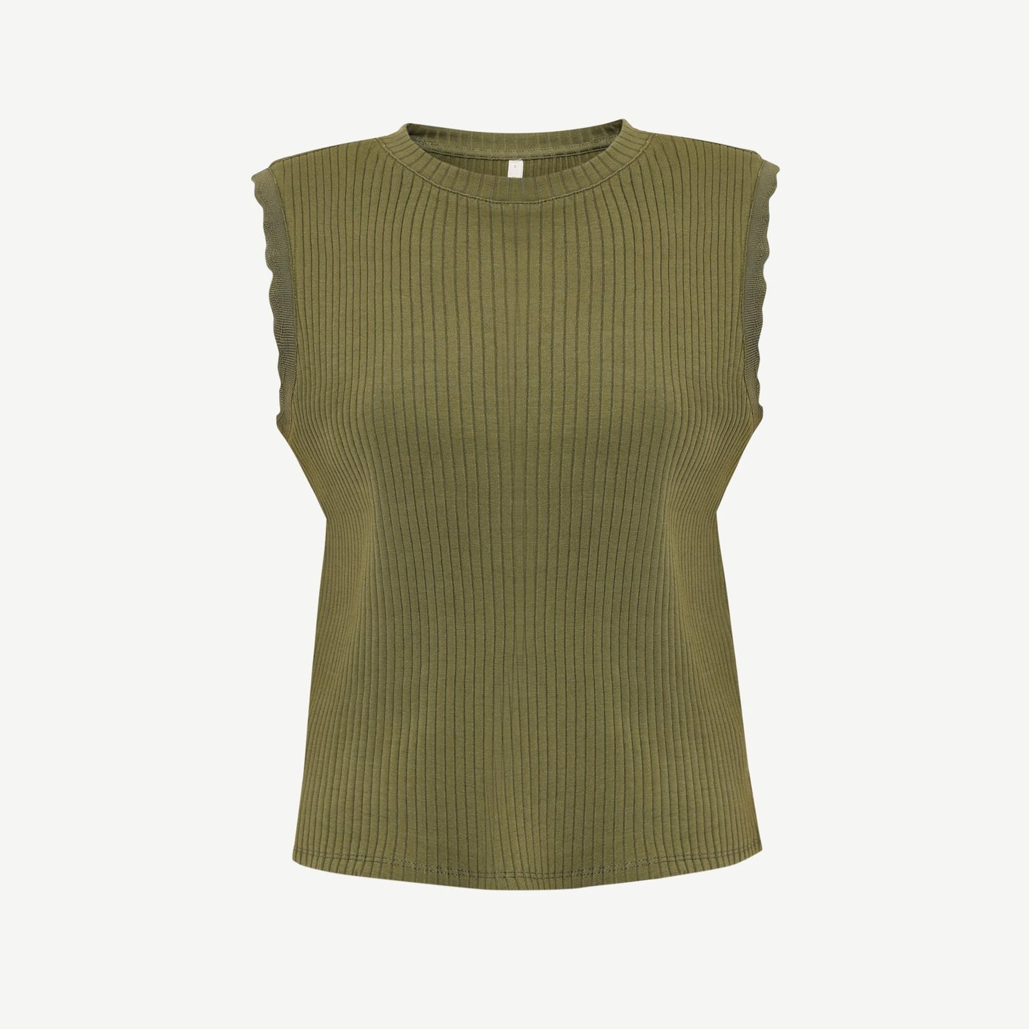 YARGICI Bisiklet Yaka Kolsuz T-shirt