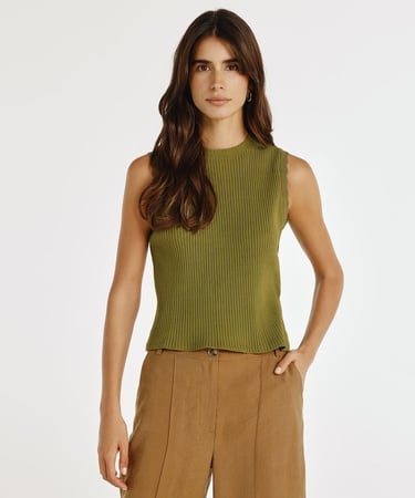  YARGICI Bisiklet Yaka Kolsuz T-shirt