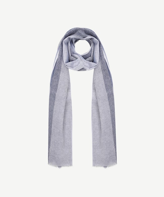  YARGICI Çizgili Keten Şal