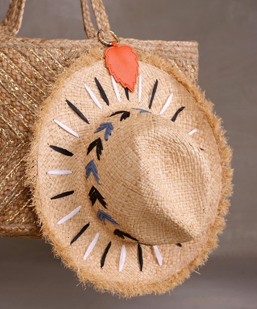  YARGICI Rafya El Yapıımı Kaplin Şapka