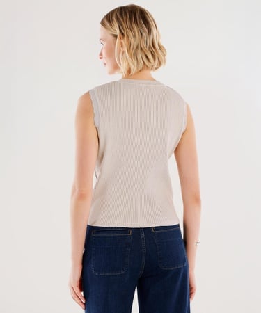  YARGICI Bisiklet Yaka Kolsuz T-shirt