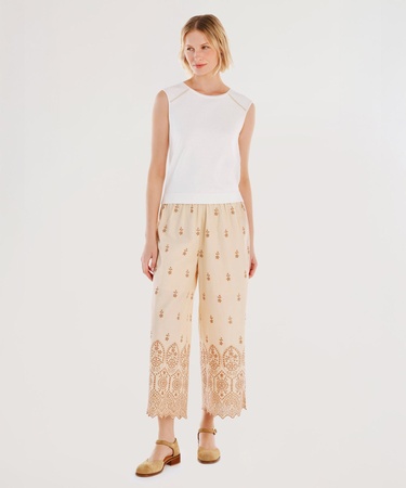  YARGICI Nakış Detaylı Pantolon