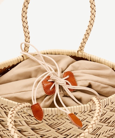  YARGICI Deri Örgü Detaylı Omuz Çantası