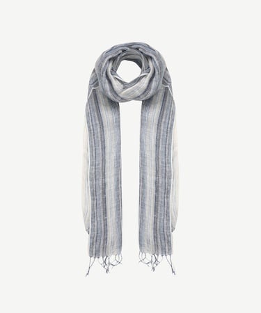  YARGICI Çizgili Keten Şal