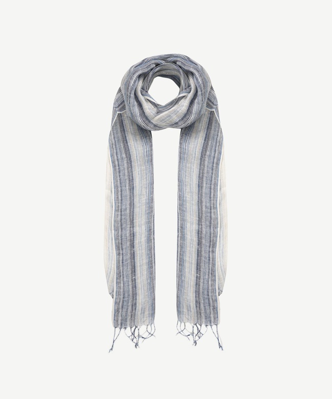  YARGICI Çizgili Keten Şal