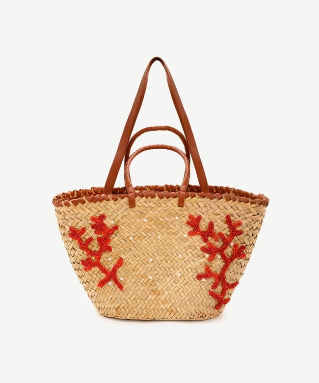  YARGICI Mercan İşlemeli Plaj Çantası