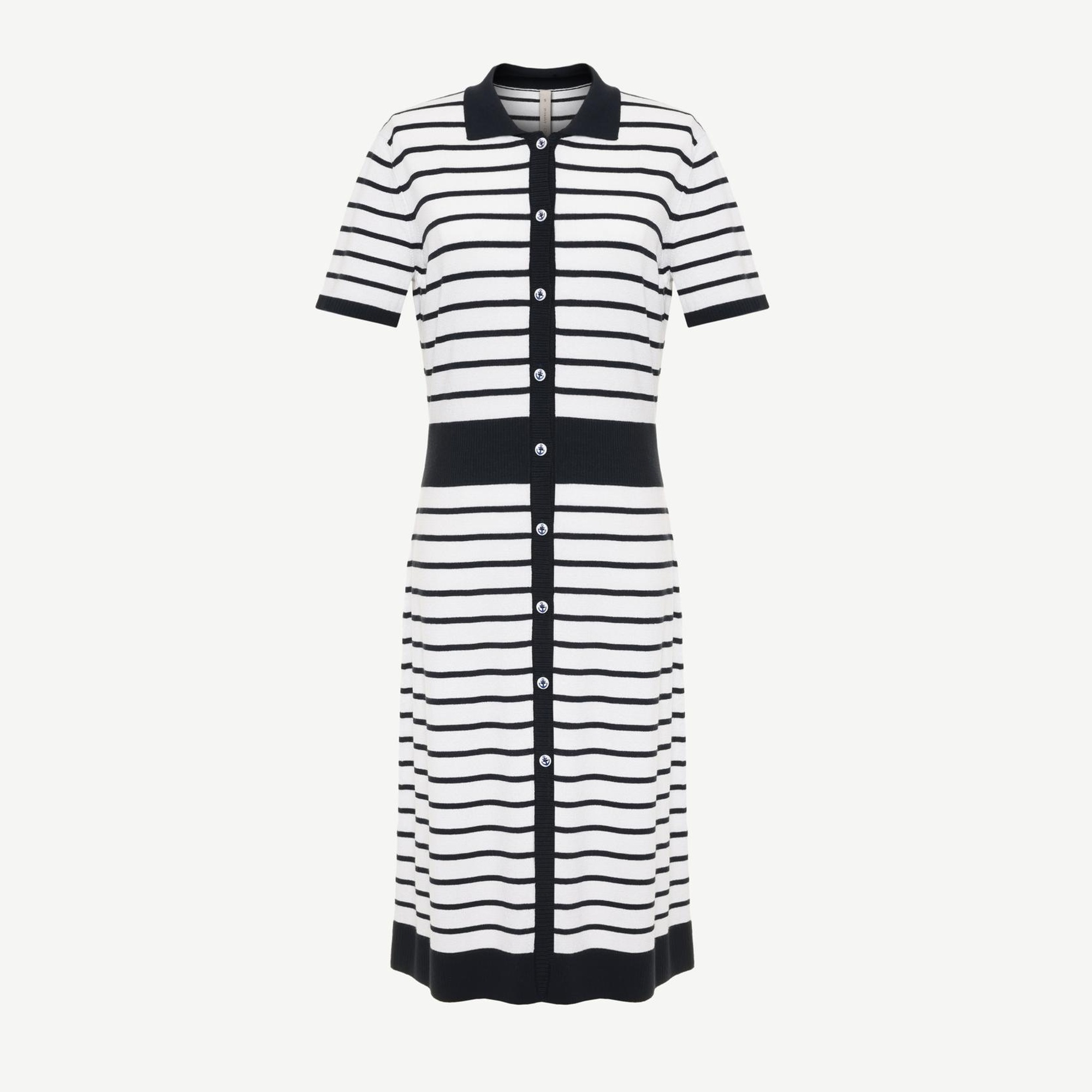 YARGICI Gömlek Yaka Triko Elbise