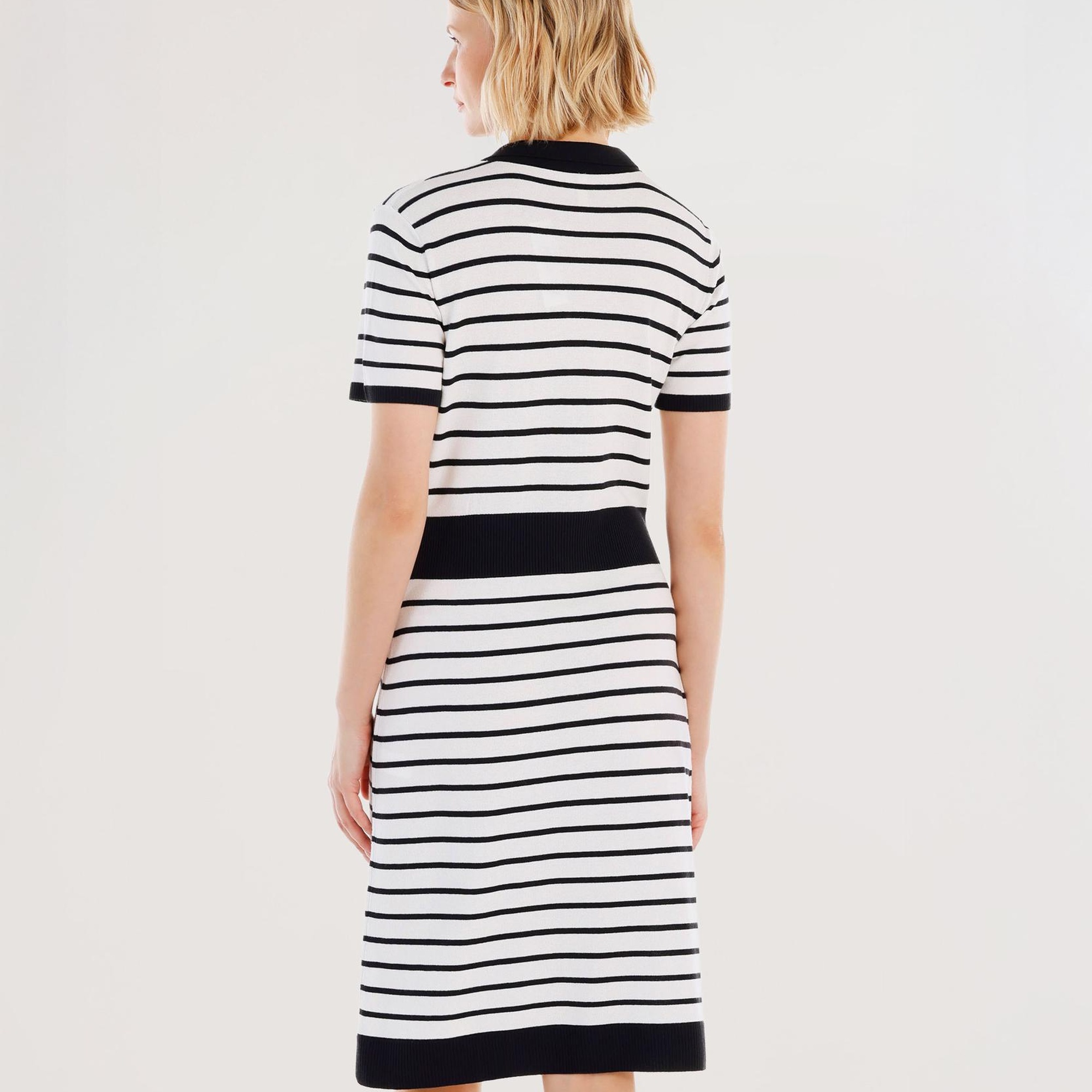 YARGICI Gömlek Yaka Triko Elbise